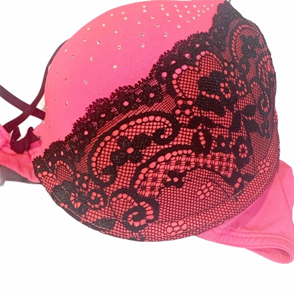 Smart & Sexy Pink Strappy 36C Bra - Picture 2 of 6